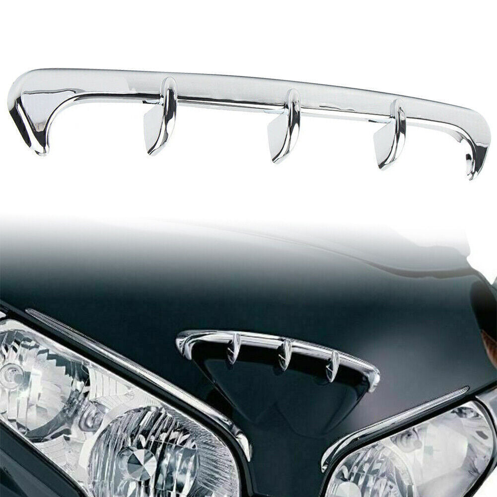 for Honda 2001-2011 Goldwing GL1800 2001-2011 Chrome Fairing Scoop Trim Q