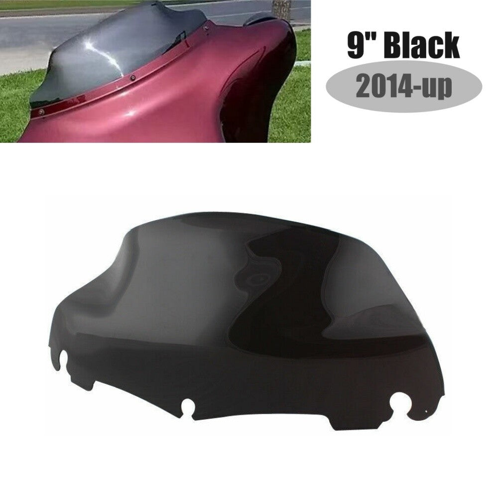 9-inch windshield, black windshield, suitable for Harley For Touring Street Glide CVO FLHSSE- n