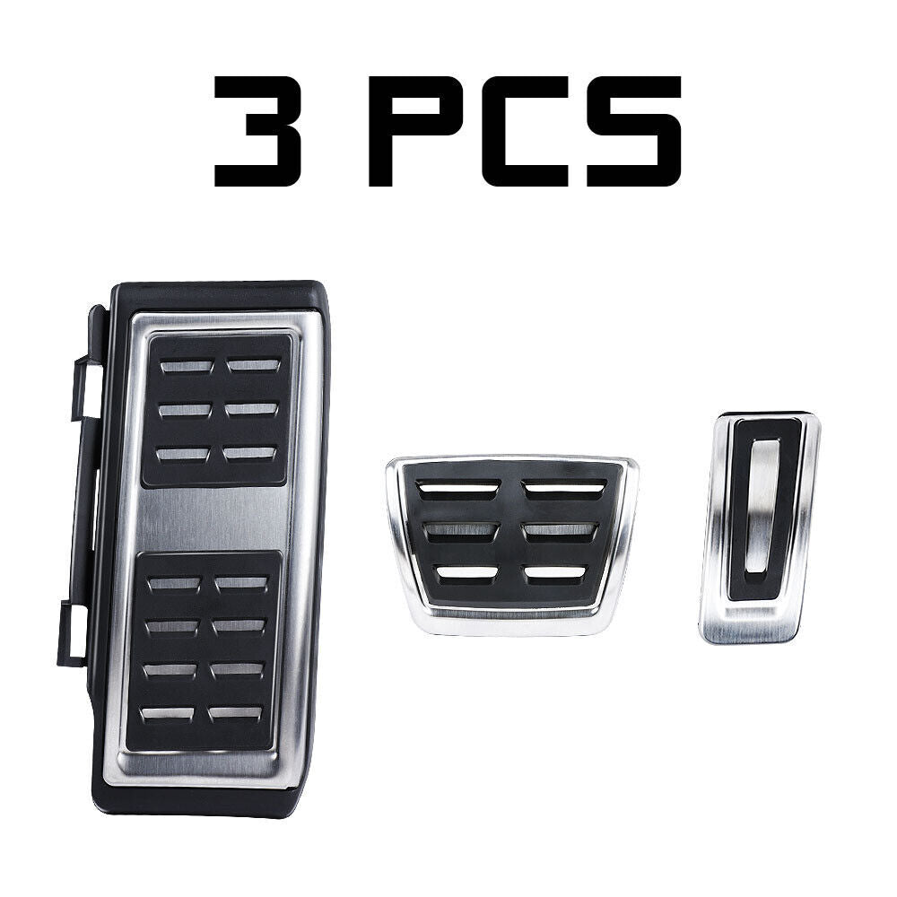 3x Footrest Gas Brake Pedal Cover for VW for Golf MK7/MK8 for Skoda Octavia MK3/MK4 for Audi