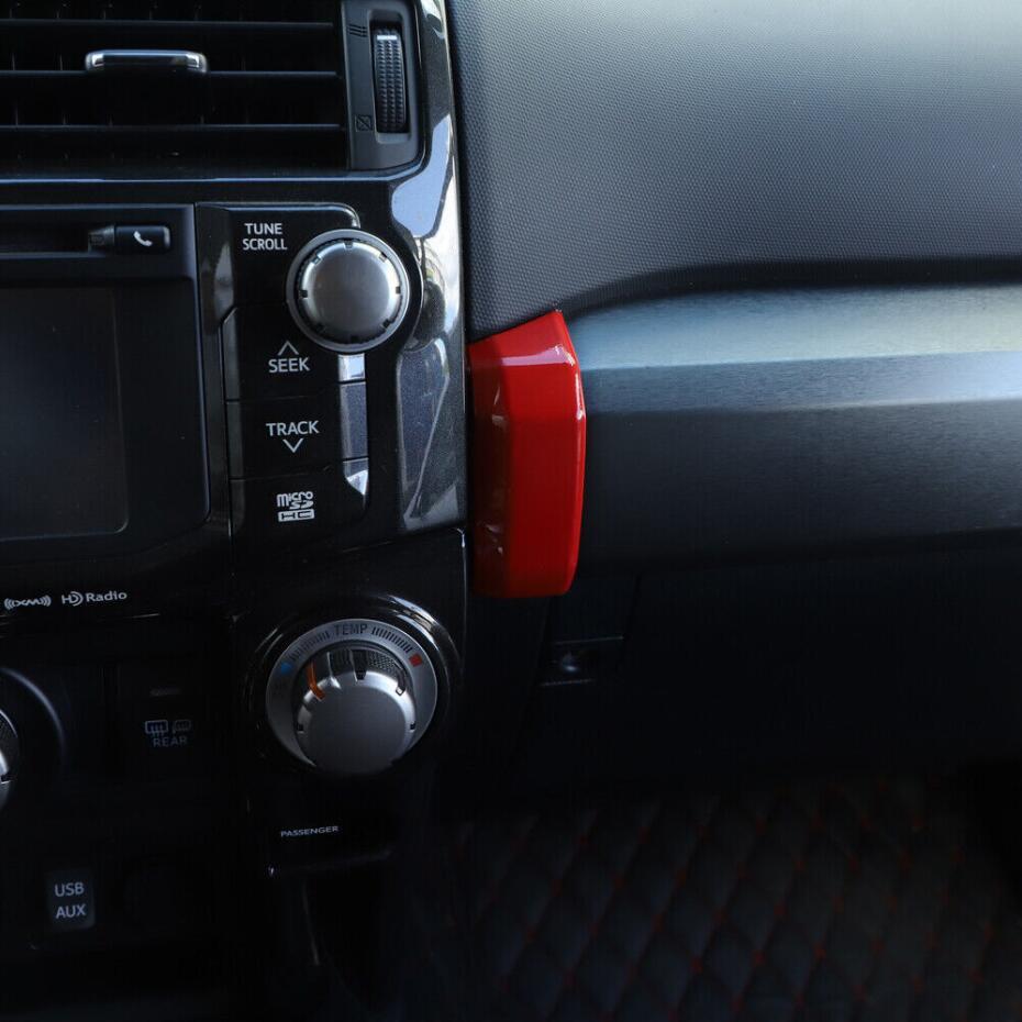 Red 2P for Co -Pilot Panel Side Decor Cover Trim Accessories for Toyota 4Runner 10-23