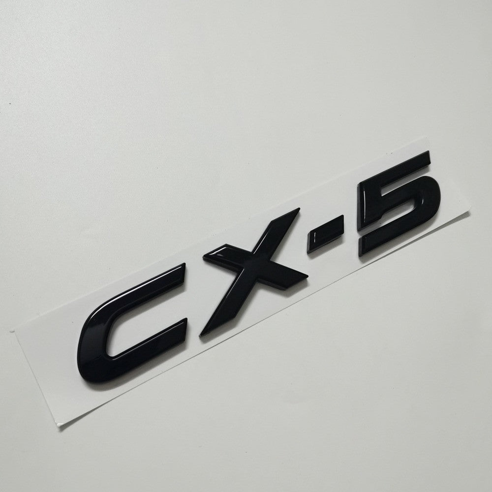 for Mazda CX5 CX-5 Black CX5 Emblem Car Rear Trunk Decorative Badge Nameplate