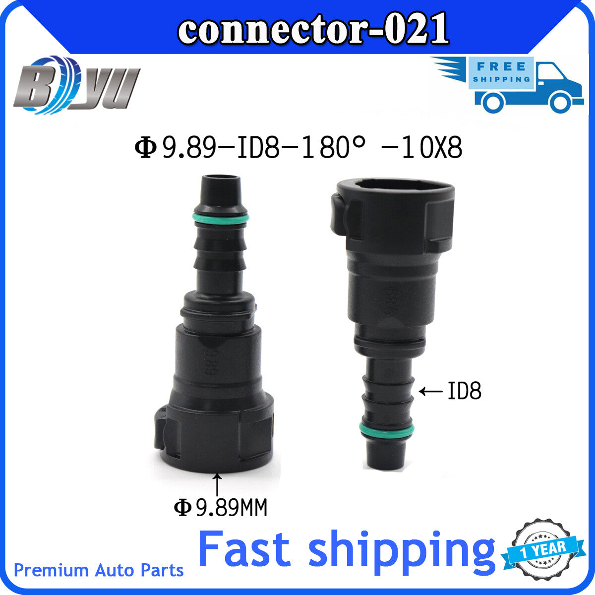 Suitable for fuel line quick connectors, special  for ford  Transit 9.89 mm ID8 9.89 180 degree CN Q