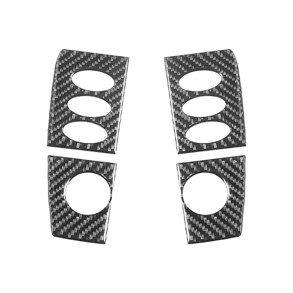 Suitable for A B C W204 W212 GLA carbon fiber steering wheel frame cover decoration- v
