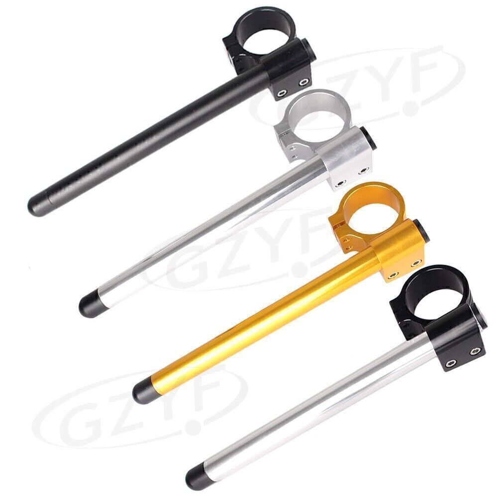 Clip On Handlebar Replacement For Fit 52MM Fork Black/sliver/Gold Q