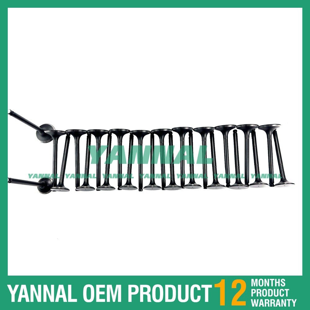 New P222LE Intake and Exhaust Valve Kit (mm) for Doosan Engines