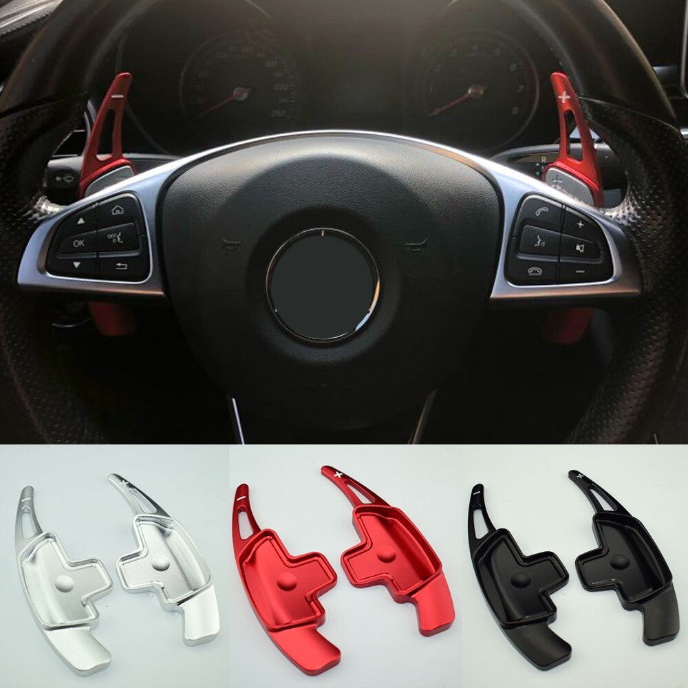 Aluminum Steering Wheel Shift Paddle Shifter Extension for Benz AMG C GLC GLE S