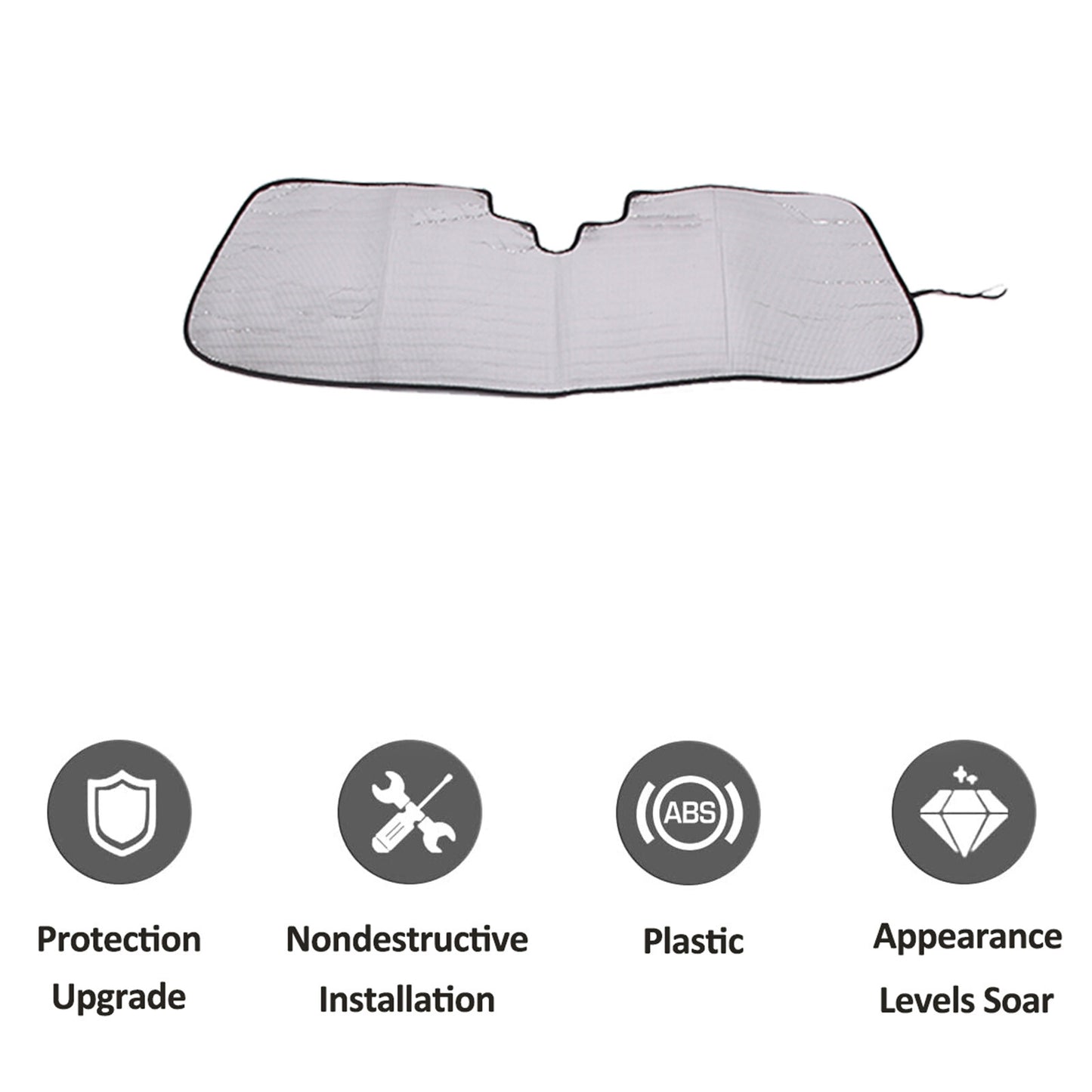 ABS carbon fiber rear ventilation cover decoration suitable for 3 2016-2018- v