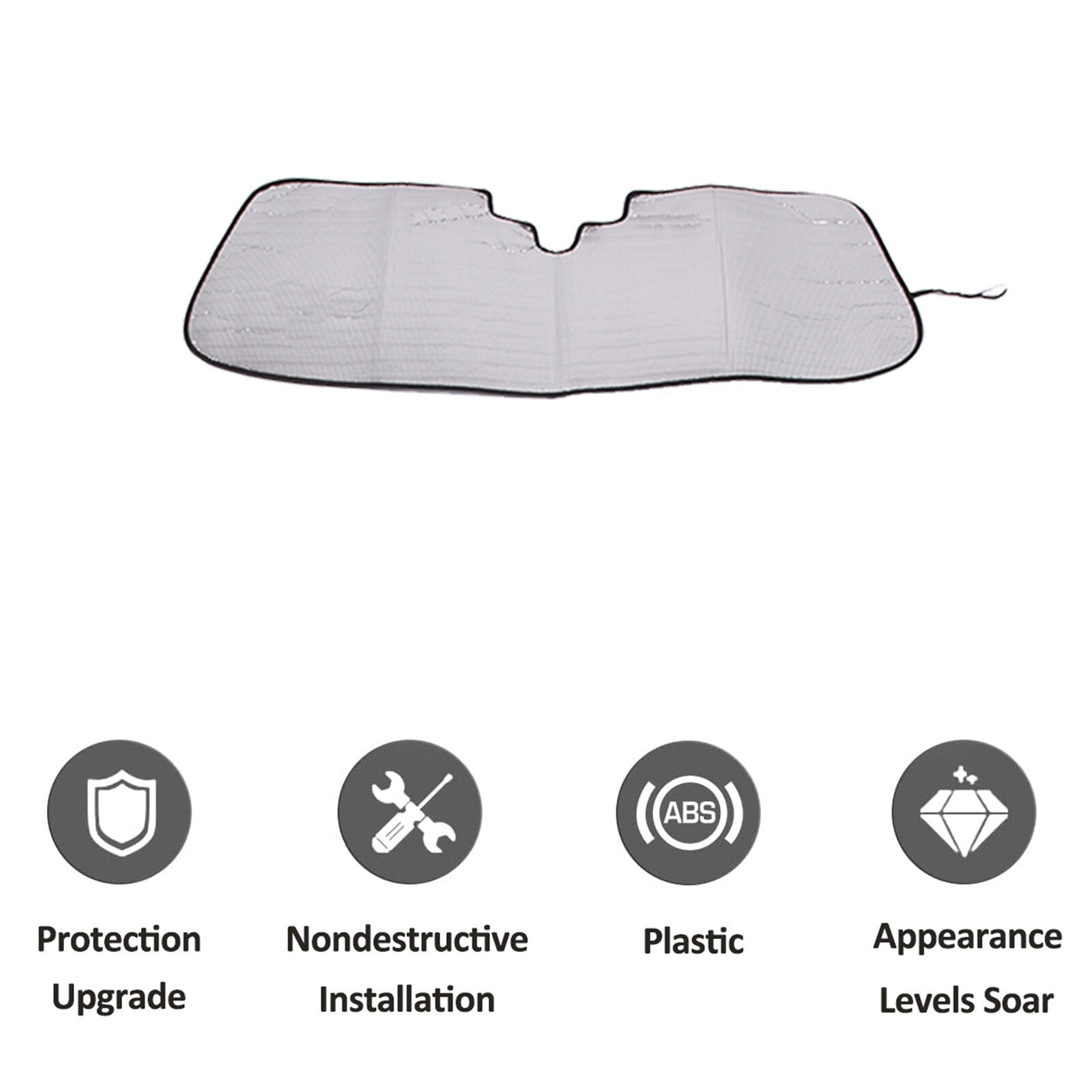 ABS carbon fiber rear ventilation cover decoration suitable for 3 2016-2018- v