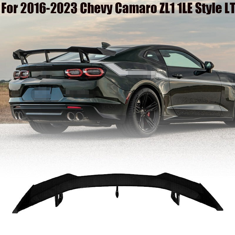 ZL1 1LE STYLE TRUNK SPOILER WING 2016-2023 for Chevrolet Camaro LT RS SS GLOSS, Black Q