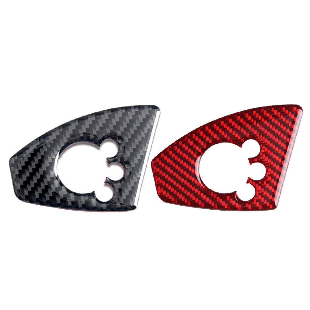 Fit for Audi TT TTRS 2008-14 Carbon Fiber Style Interior Door Lock Button Cover Trim