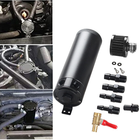 Universal 3/8 inch NPT Aluminum Confusion 2-Port Oil Tank with Vent Filter