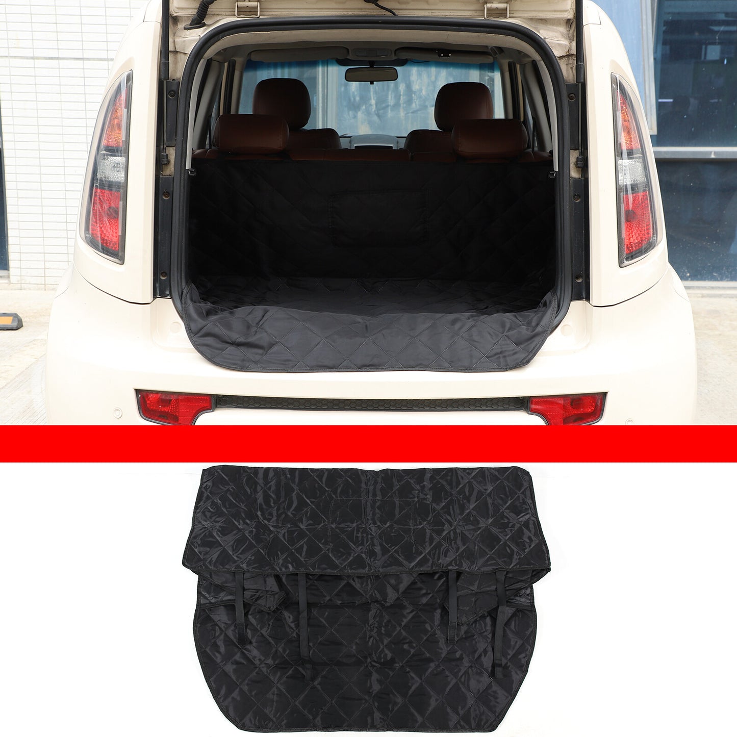 Trunk Cargo Liner Floor Liner for Dogs and Pets, Suitable for Kia Soul 2010 - 2013 - n