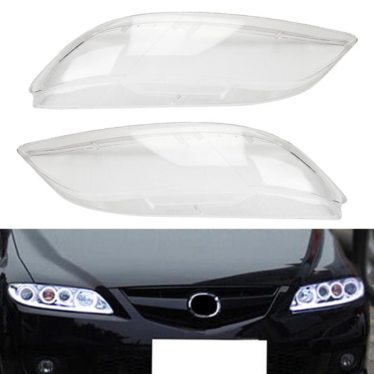 Front headlight cover for left and right headlight lenses, suitable for Mazda 6 2003-2008.