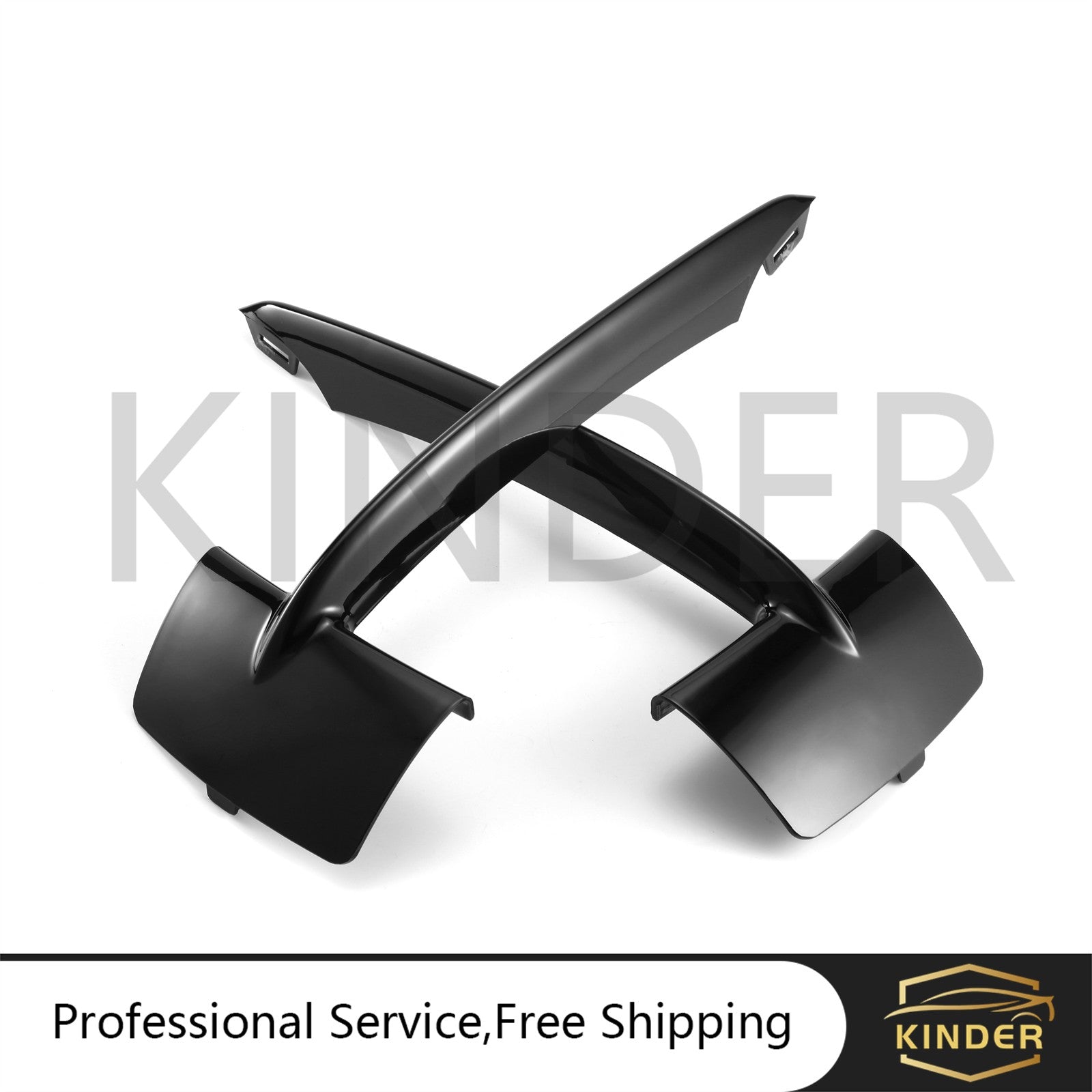 1 Pair Front Bumper Grille Trim Molding Fit for BMW for X5 F15 2014 2015 2016 2017