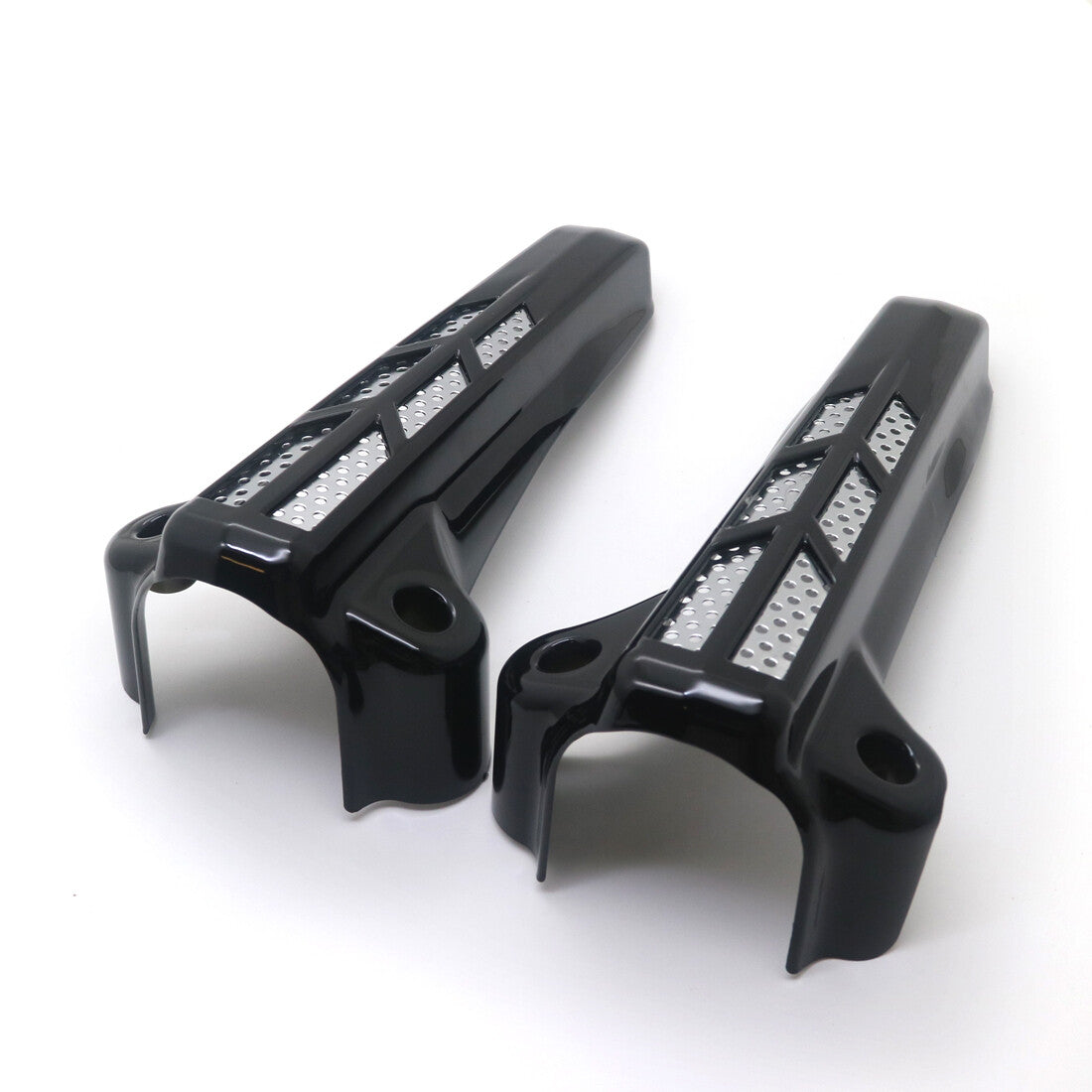 Black Front Fork Lower Leg Covers for Harley Road Glide FLHR FLHX FLHT 2014-2017 Q