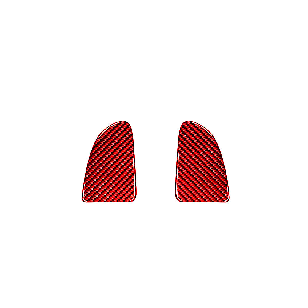Red Carbon Fiber Rear Central Storage Box Cover Trim for KIA Sedona 2015-2016 v