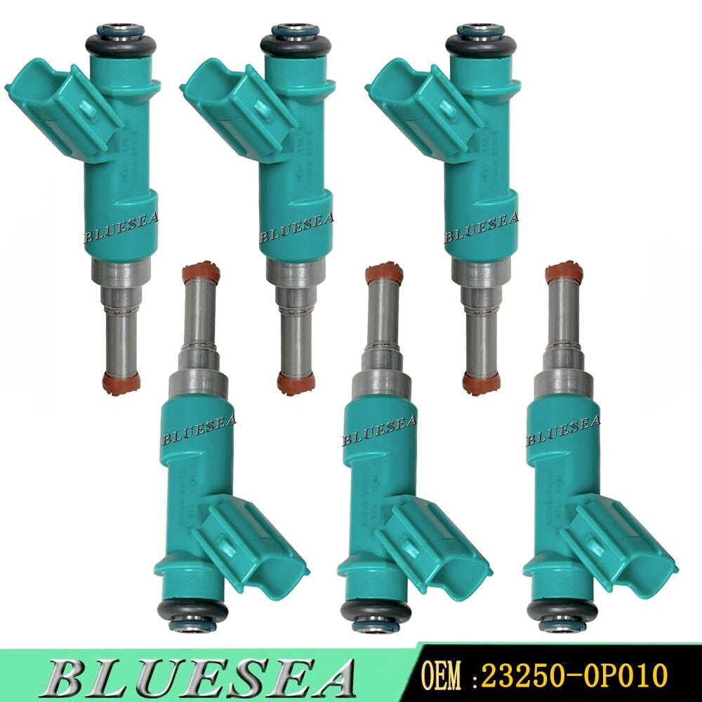6 PC 12 holes Fuel injector Compatible for TOYO for Sienna for Lexus RX450h RX350 3.5L