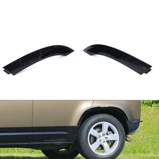 Gloss Black Rear Wheel Front Arch Door Molding for Land Rover for Defender 90 110