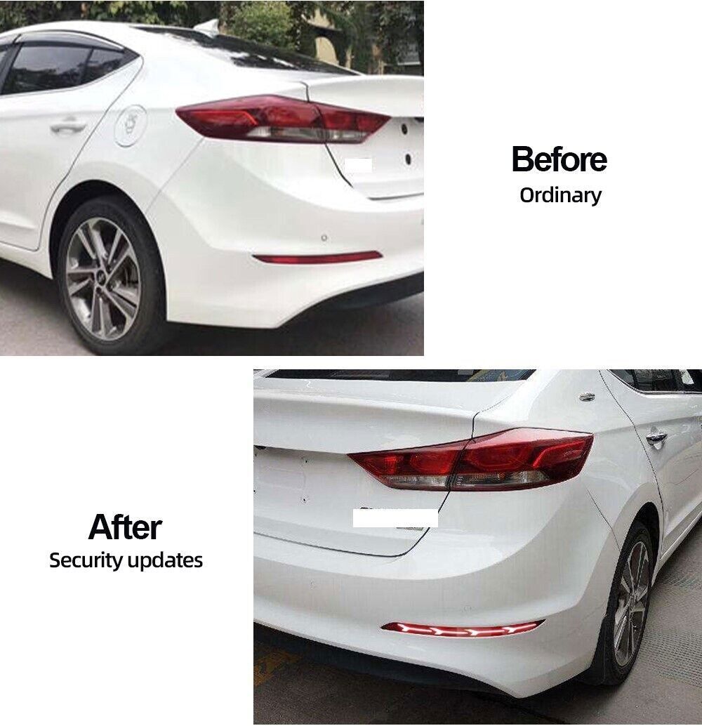 for Hyundai for Elantra 2017-2018 Rear Bumper Reflector Brake Tail Light Fog Lamp S n