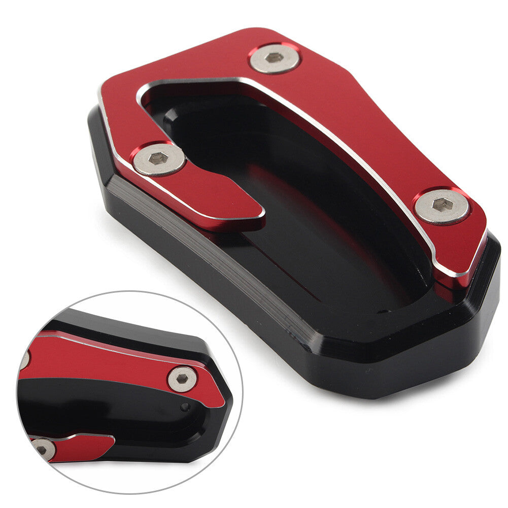 Side Stand Kickstand Extension Pad Fit for YAMAHA TMAX 530 SX T-MAX 530 DX 17-19 Red