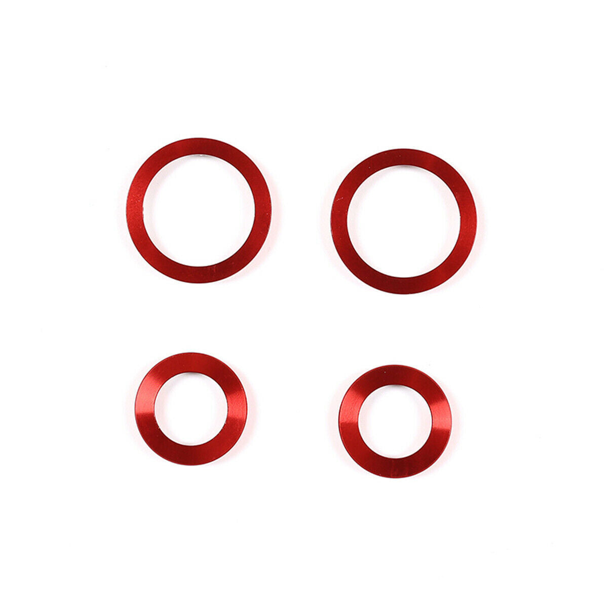 Alloy red steering wheel button ring protector for Smart 2016 - 2021 n