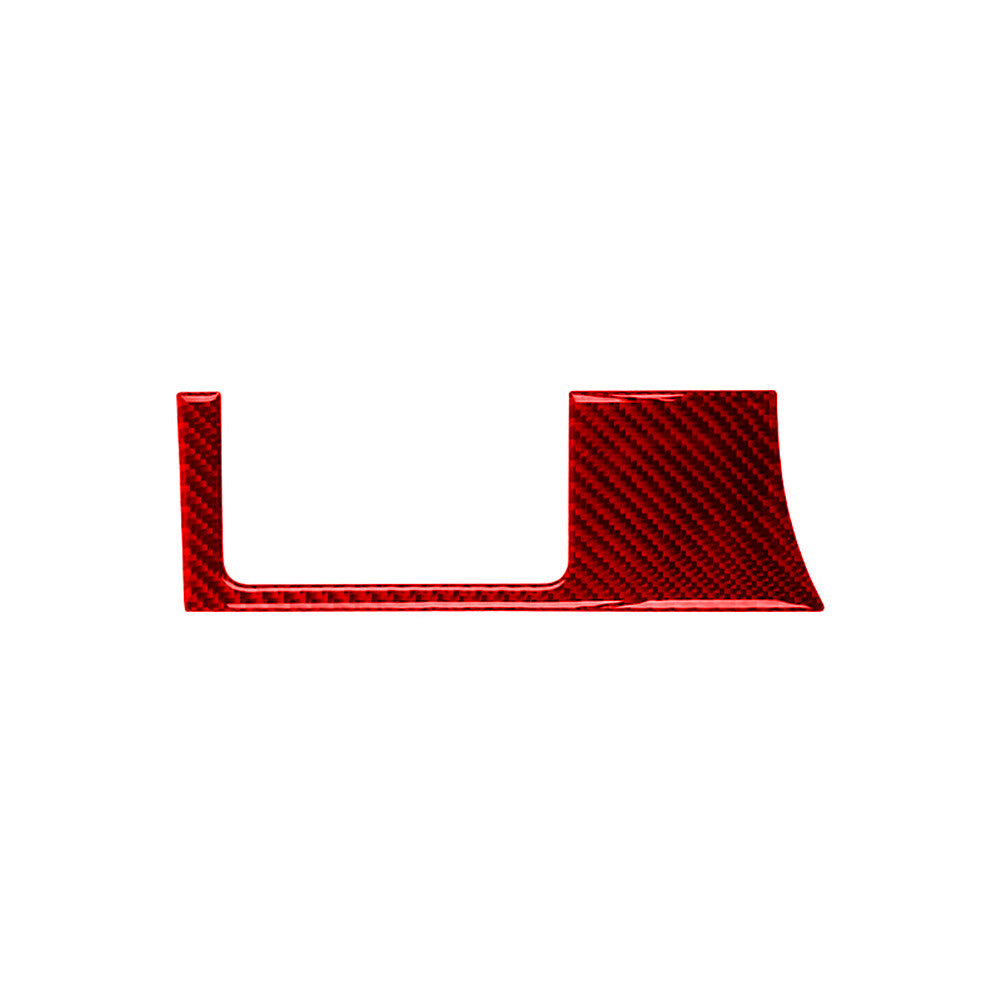 Red Carbon Fiber Radio Player Frame Cover Trim for Honda CRV CR-V 2015-16 Type A v