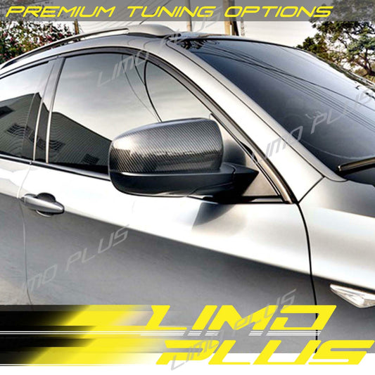Real Carbon Fiber Mirror Cover Caps Replacement for BMW X5 X6 E70 E71 2008-2013 Q