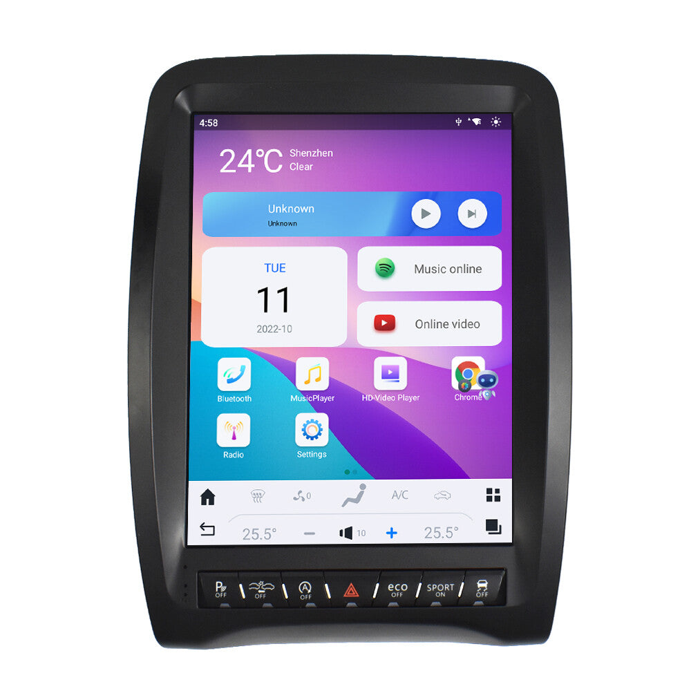 12.1Android 11 for Tesla Style for Smart GPS Radio Screen for Dodge Durango 2014-16