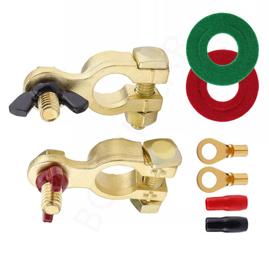2 Battery Terminal Connector Car Top Post Quick Release Battery Clip End Clamps