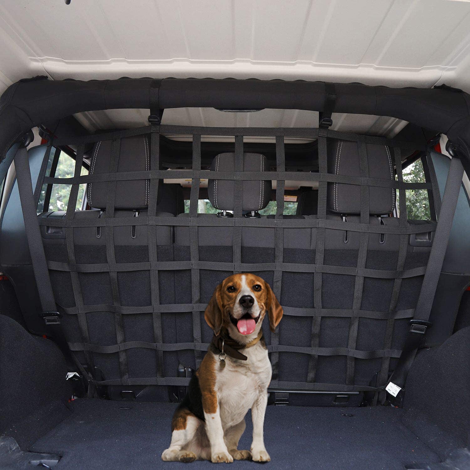Dog Car Barrier for Jeep for Wrangler JL JK 2011-2024 Cargo Trunk Isolation Net 1PC