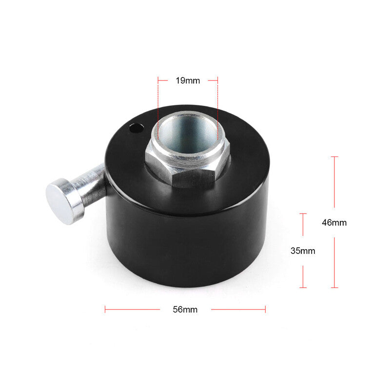 Aluminum car steering wheel quick release disconnect hub 3-hole 3/4-inch shaft size - n
