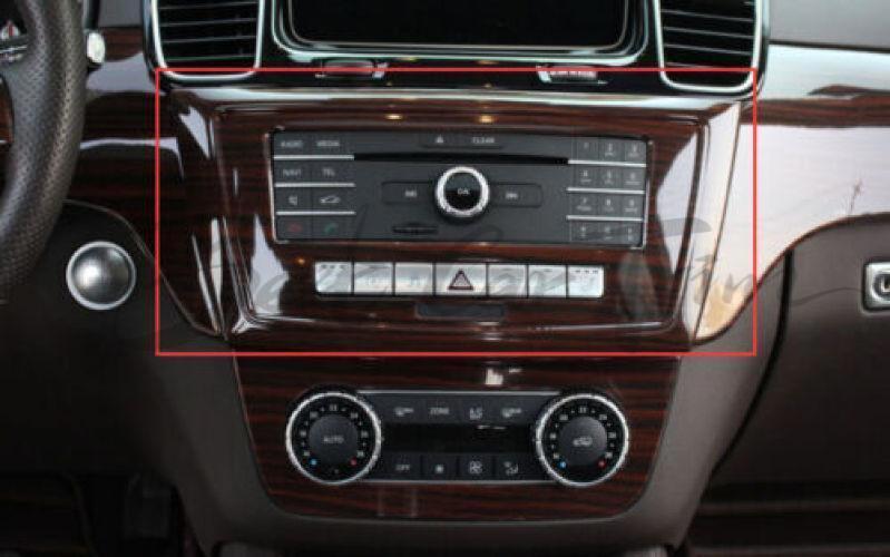 for Benz GLS GLE 2016-19 Brown Wood Grain Volume Switch Button Panel Cover Trim