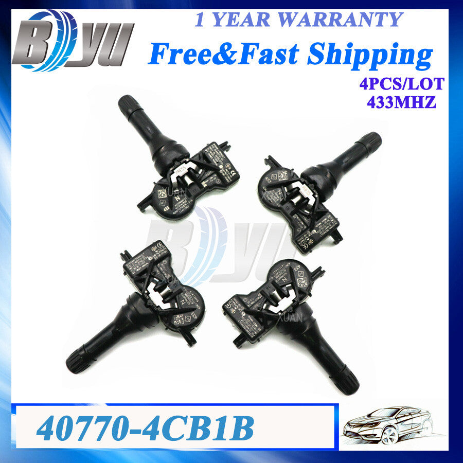 New 4x TPMS Tire Pressure Sensor for Nissan Rogue Altima for Infiniti 40770-4CB1B