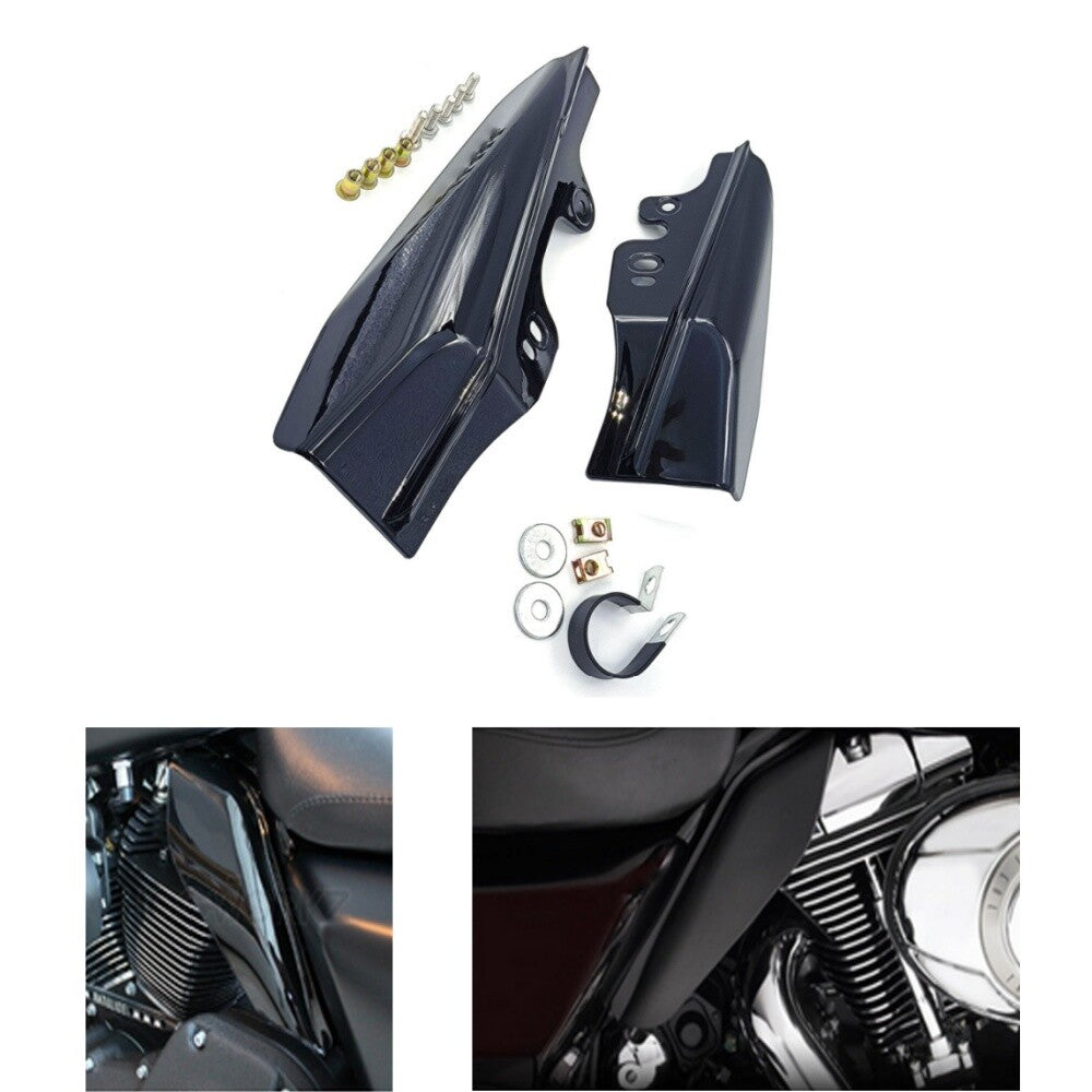 Black Mid-Frame Air Deflectors for Harley Davidson Touring Electra Glide 2001-08