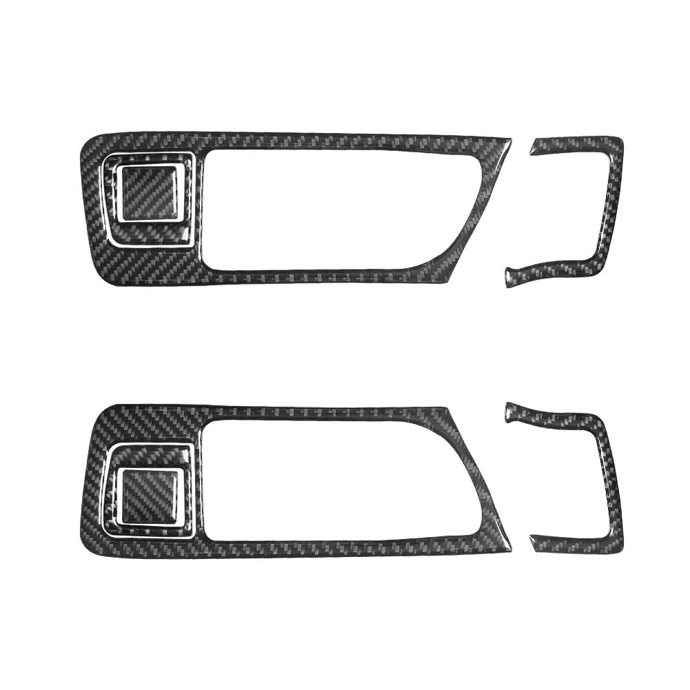 4Pcs Carbon Fiber Steering Wheel Button Accent Trim Cover For F150 2004-08 v