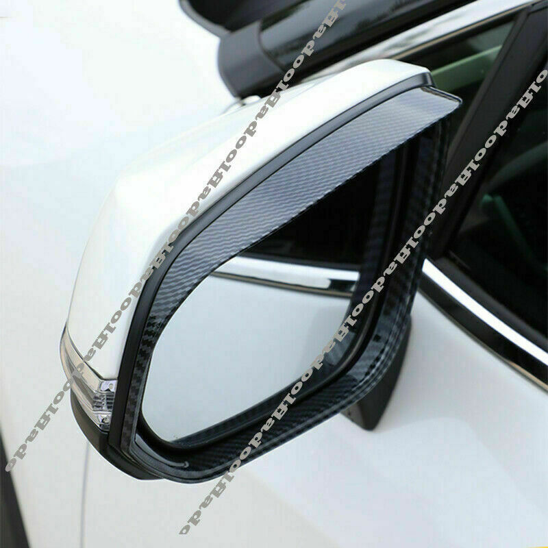 Carbon Fiber Rearview Mirror Rain Eyebrow Cover for Toyota Highlander 2020-2023