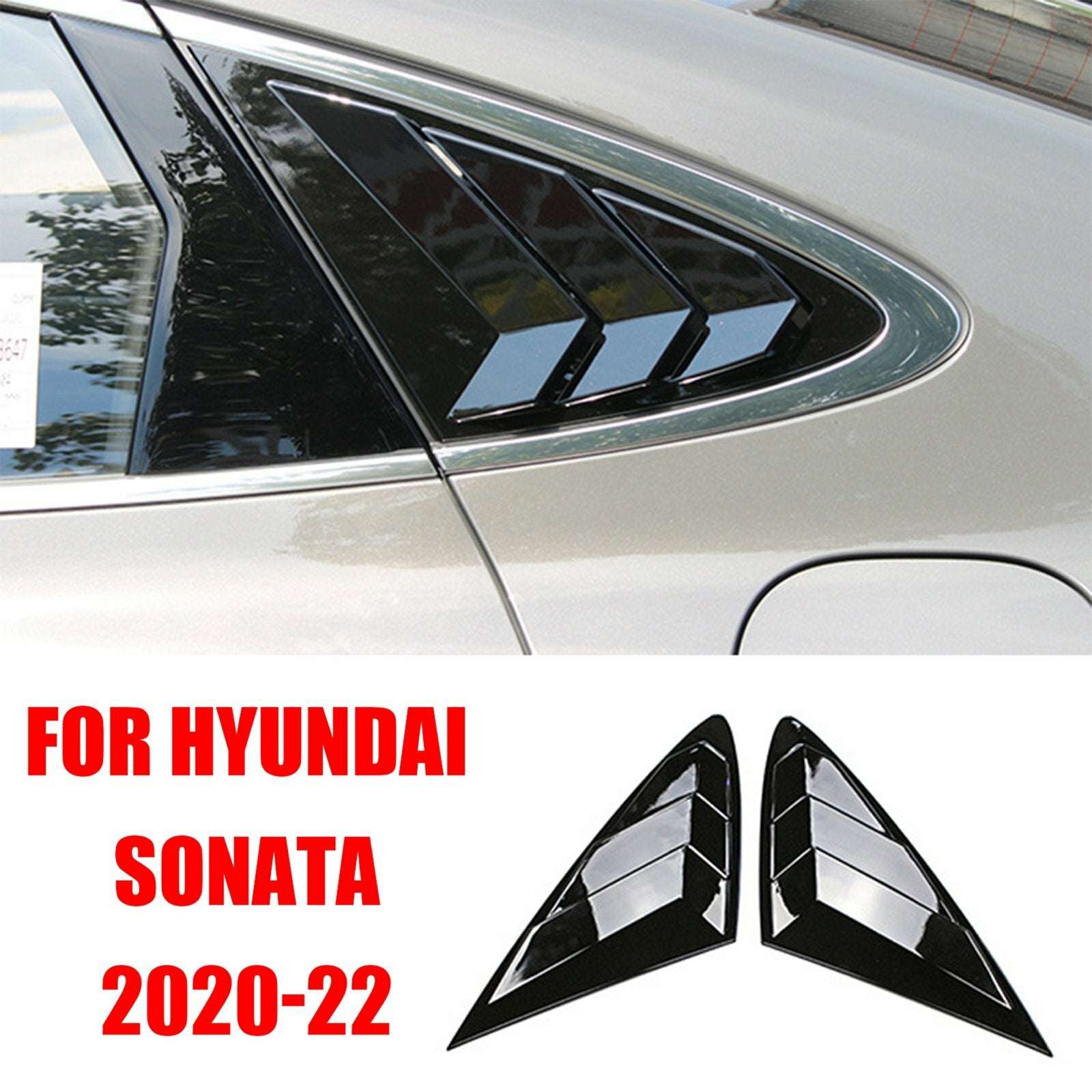 Matte black side vent spoon cover trim for the 2020 for Hyundai Sonata - 22