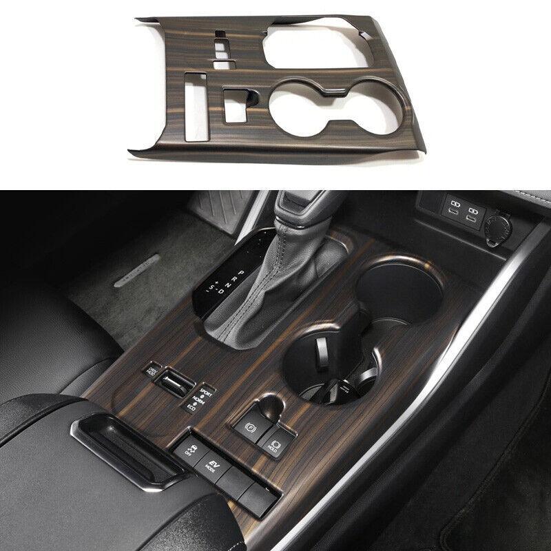 Wood Grain Central Console Gear Shift Panel Trim for Toyota Highlander 2020-2022