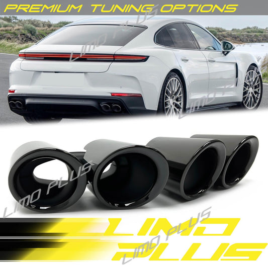 GTS style black exhaust pipes for Porsche for Panamera 972 2024 2025 Q