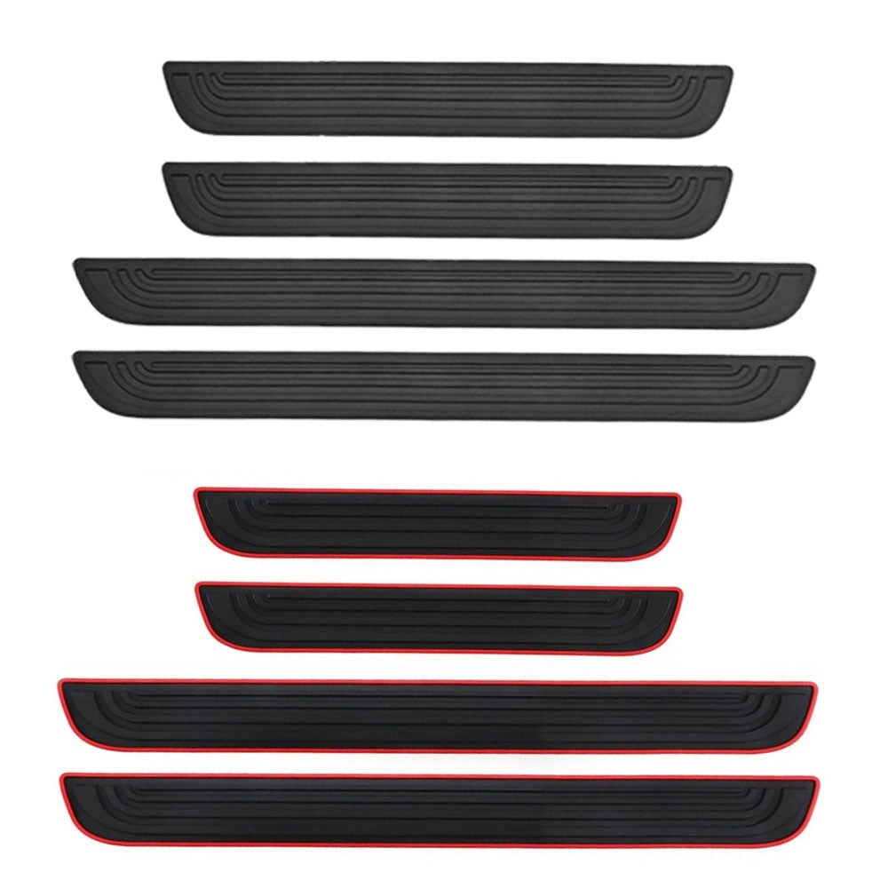 4x Rubber for Dodge Accessories Car SUV Door Scuff Sill Covers Step Protector