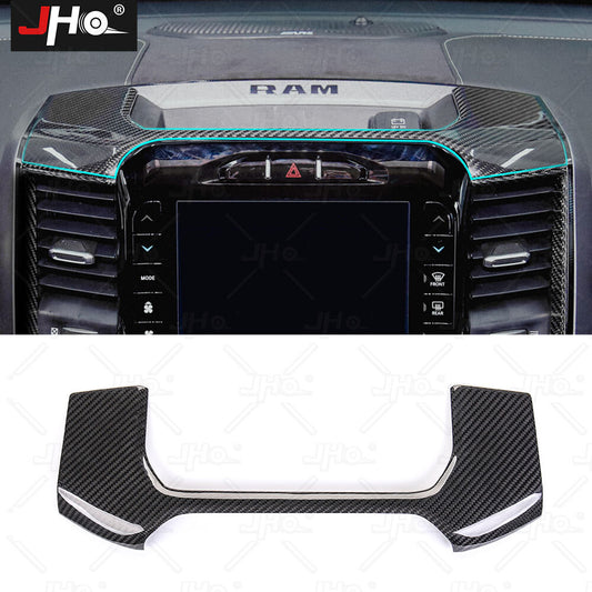 Carbon Fiber Console Navigation Storage Bezel for Dodge for Ram 1500 TRX 2019-2024