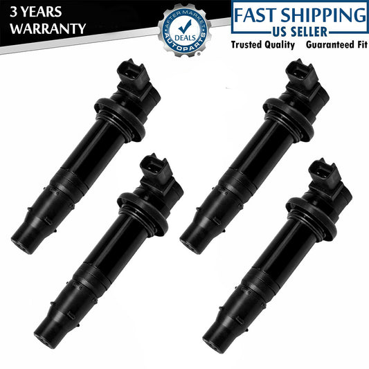 4Pcs Ignition Coils Pack F6T558 for Yamaha MT-07 14-17 R6 RJ15 Bj YZF-R1 FZ8 Q