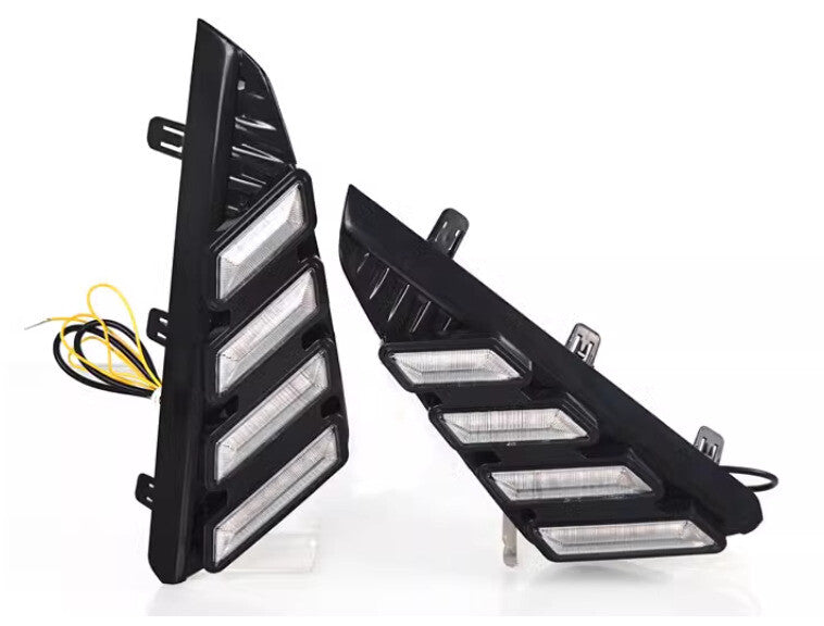 2-piece front bumper LED daytime running lights and fog lights for Nissan Sentra 2024-2025