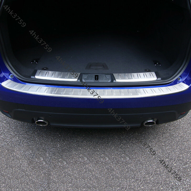 for Jaguar F-PACE 2016-2020 Silver Rear Bumper Guard Trunk Door Sill Plate Cover