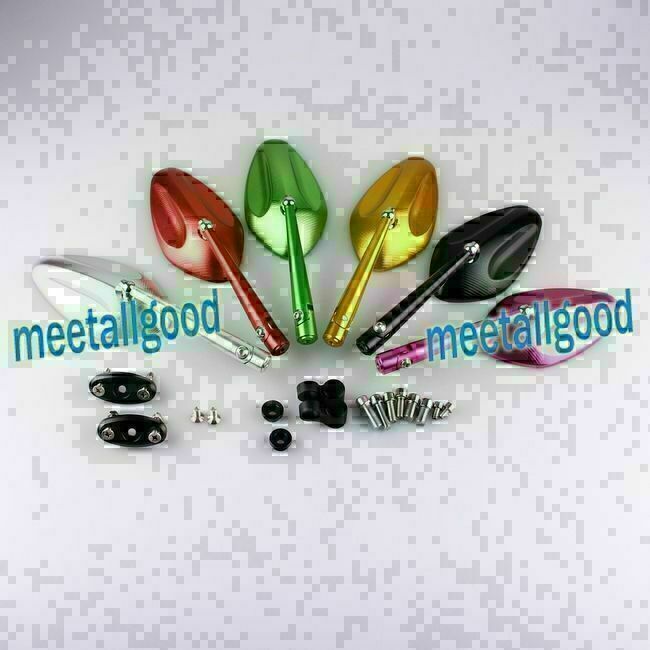 Pair Leaf Shaped Rear View Rearview Mirrors Fit for HONDA HORNET 600 S 02 03 04 Q