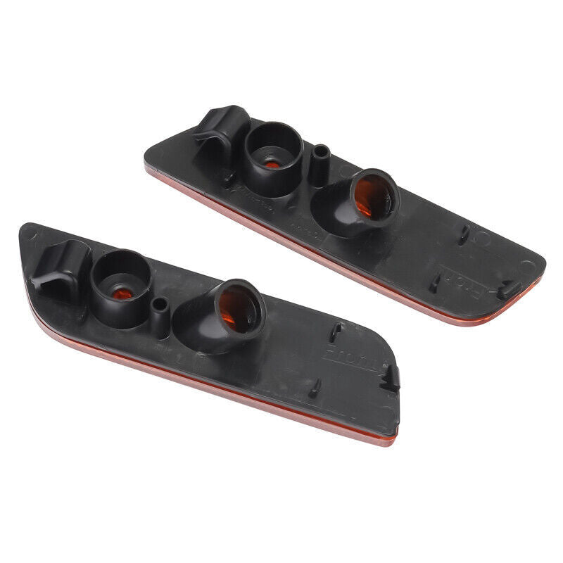 Suitable for Volvo S80 1999 - 2006, dual front bumper reflector side lights, amber finish. n