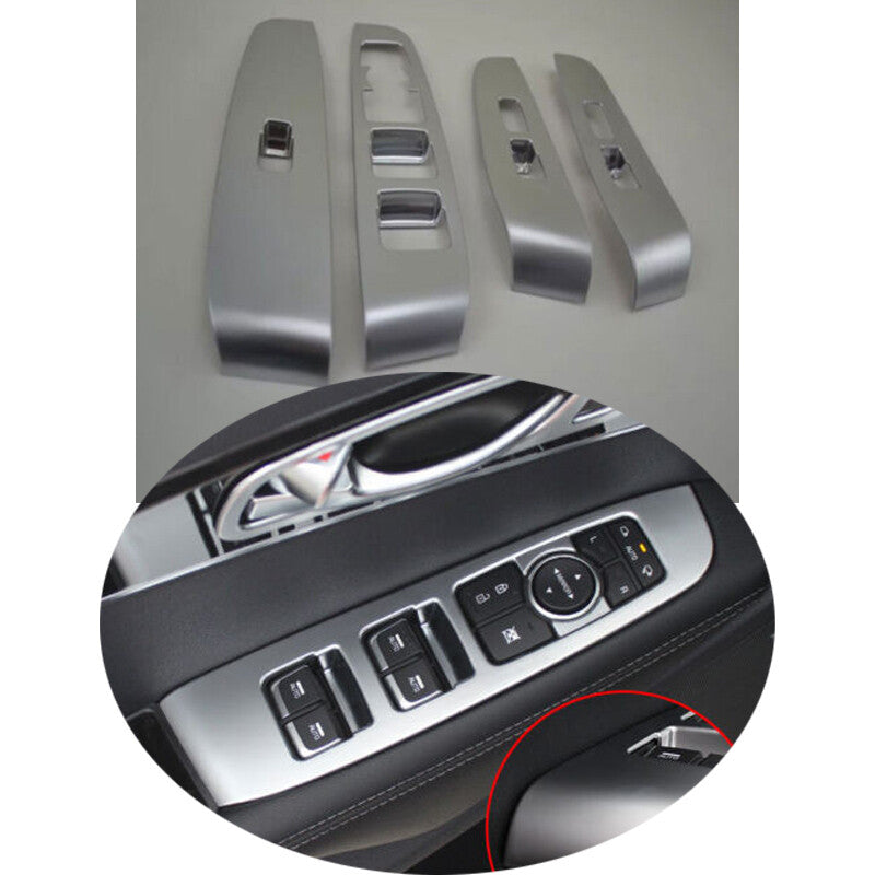 for Kia Sorento DX 2016-20 ABS Silver Glass Window Lifting Panel Decoration AUTO