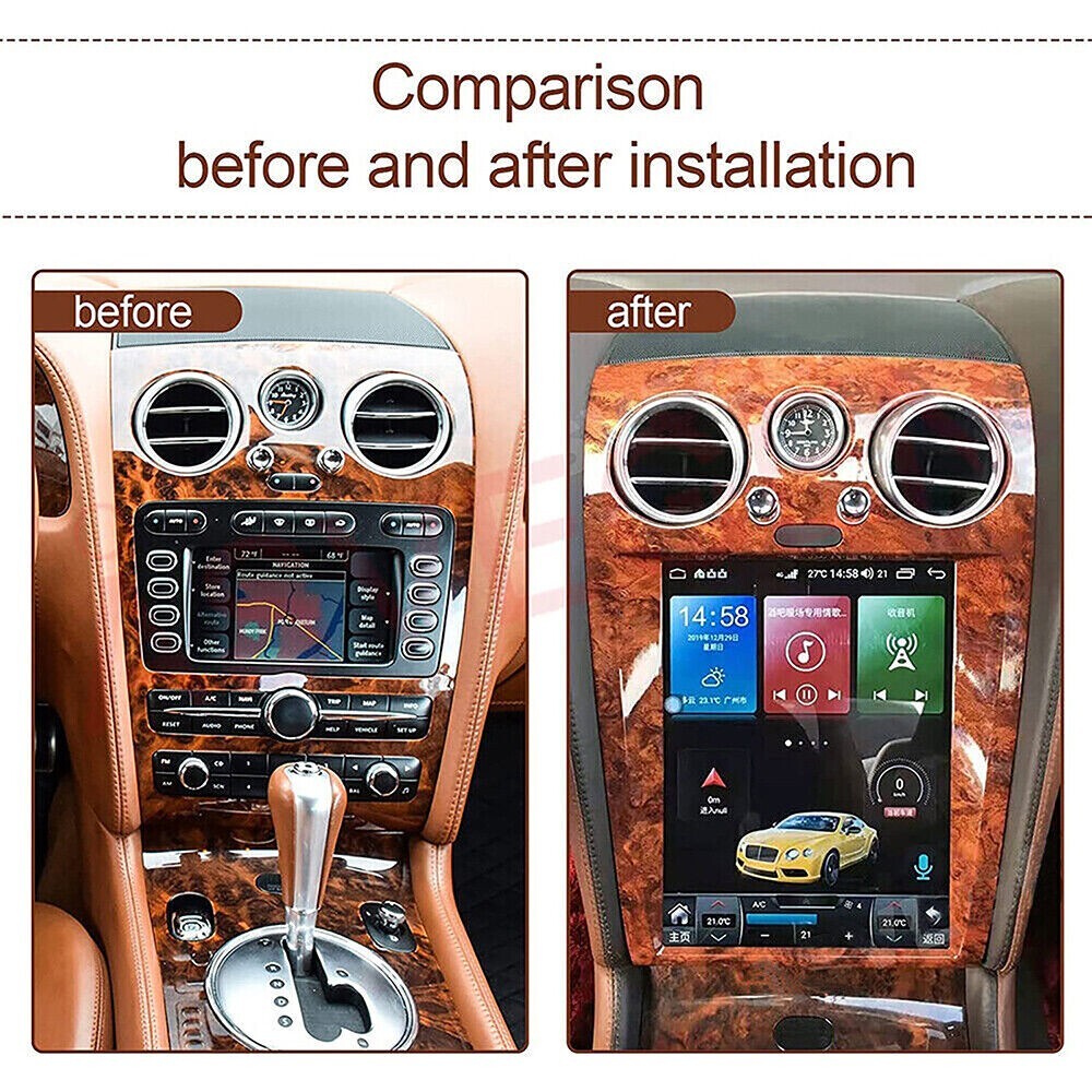 Android Radio for Tesla Style screen GPS navi for Bentley GT Flying Spur
