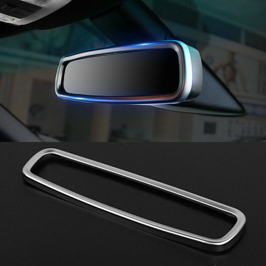 for Ford Explorer 2013-2019 Silver Car Interior Rearview Mirror Decor Frame Trim