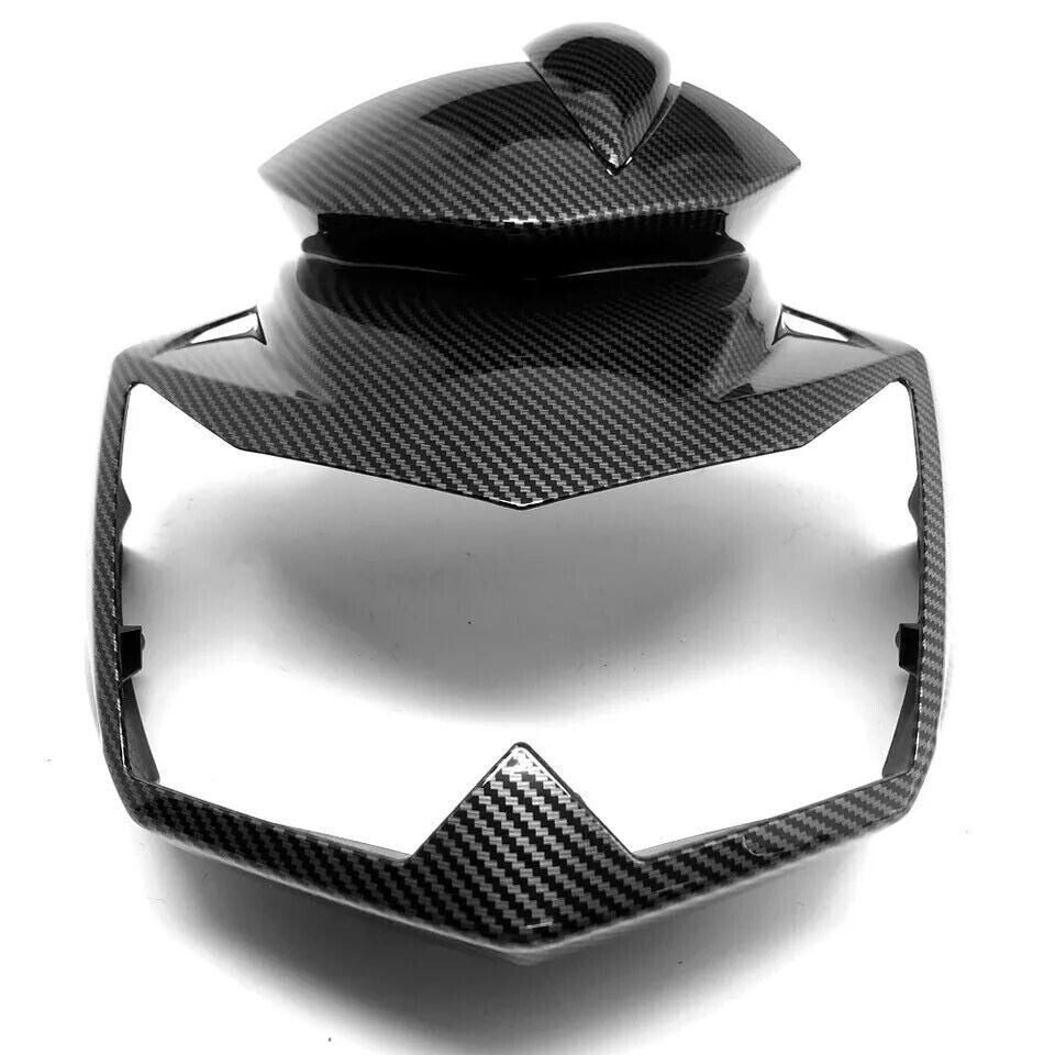 Front Upper Headlight Fairing Carbon Fiber for Kawasaki Z750 Z 750 2007-2012